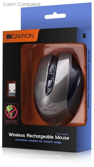 Cns Cmsw G Canyon Grey Wireless Rechargeable Mouse Innovative Solution