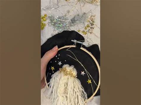 Новогодняя вышивка 3D звездное небо #современнаявышивка #каквышивать # ...