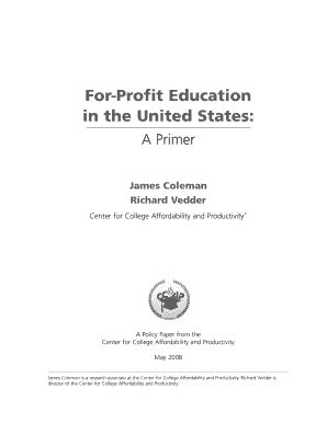 Fillable Online For Profit Schools Fax Email Print Pdffiller