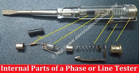 Electric Phase Or Line Tester Construction And Working