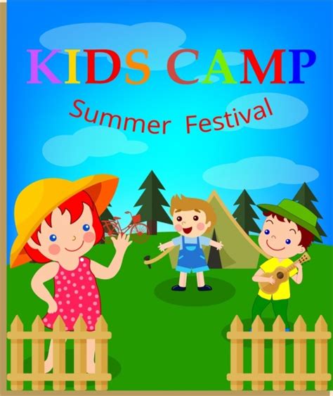 Kids Camp Cartoon