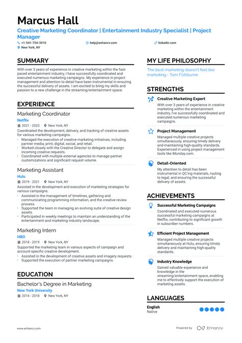 5 Creative Marketing Resume Examples & Guide for 2025