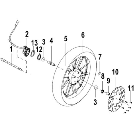 FRONT WHEEL Keeway RKV 125 EFI