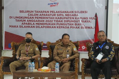 Sekretaris Daerah Kabupaten Kapuas Hulu Tinjau Lokasi Seleksi PPPK