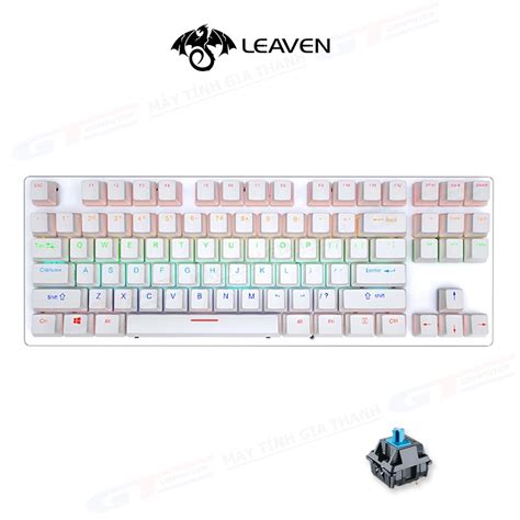 Bàn Phím Cơ K550 LEAVEN Gaming Blue Switch Red Switch TKL 87 Keys HOT SWAP LED Rainbow New