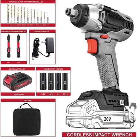 Online Winkelen In De VS Cordless Compact Wrench Kit Cutting Tools