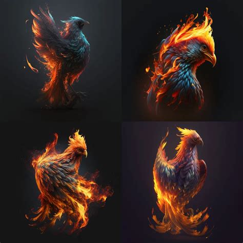 Prompt PHOENIX BIRD FLAMES Realistic | Download Script for AI | Prompti.ai