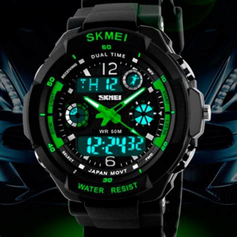 Men's watches Skmei S-Shock Green 0931 buy with a discount for 375 UAH ...