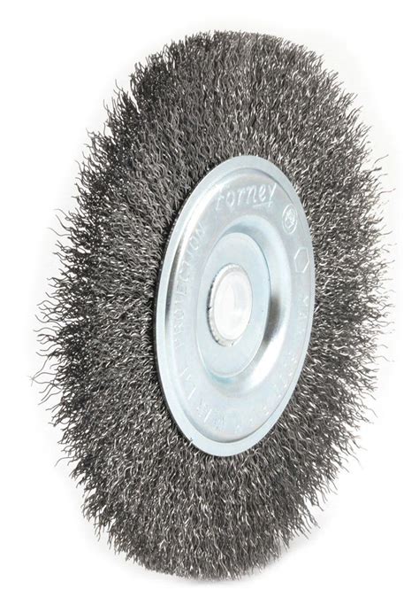 Forney 72745 Wire Bench Wheel Brush Coarse Crimped With 12 Inch And 5