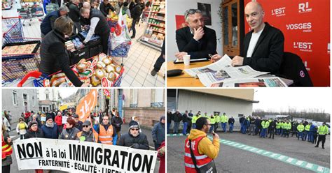 Photos Vosges La Col Re Des Agriculteurs Un D Brayage La Trane