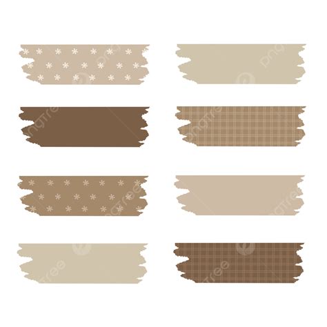 Cute Washi Tape Vector Hd Png Images Vintage Washi Tape With Simple