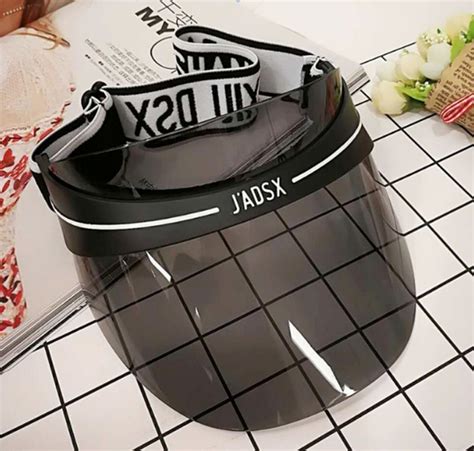 Женский летний пластиковый козырек J'DSX черный (ID#966062265), цена ...