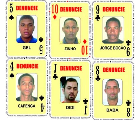 Baralho do Crime da Bahia é atualizado e seis procurados pela polícia