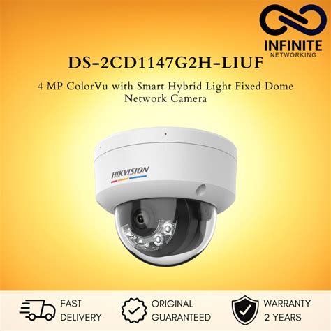 Jual Hikvision Ds Cd G H Liuf Mp Colorvu Hybrid Light Dome Ip