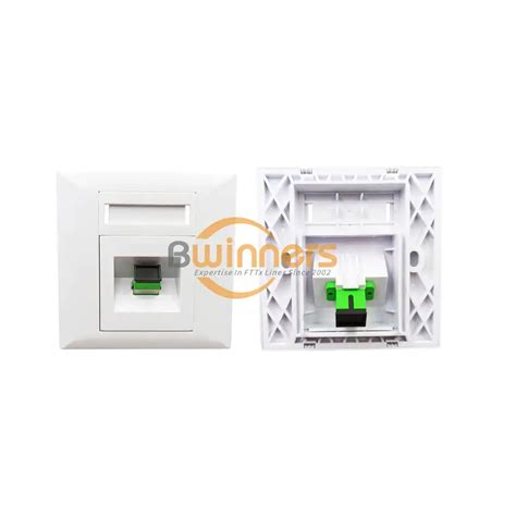 Sj Ftth Mn A Port Sc Apc Fiber Optic Wall Plate Bwnfiber