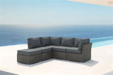 Outflexx Loungem Bel Set Grau Polyrattan F R Personen Wasserfeste