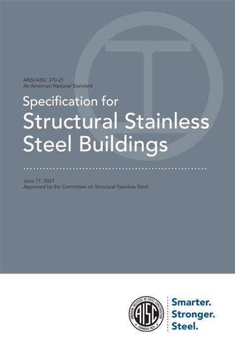 Pdf Specification For Structural Stainless Steel Buildings Dokumentips