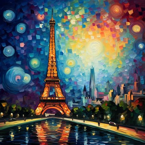 Premium AI Image | Surreal Fusion of Parisian Landmarks and Famous Art ...