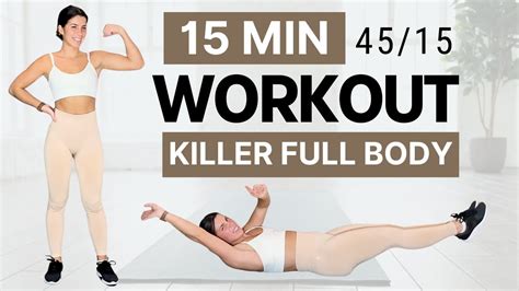 15 Min FULL BODY BURN Quick But Effective Cardio Workout To Feel