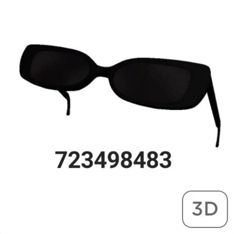 Black Sunglasses Roblox Code Occhiali Roblox Idee