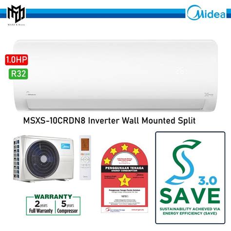 Midea New R32 1 0HP Inverter Xtreme Save Series Air Conditioner MSXS