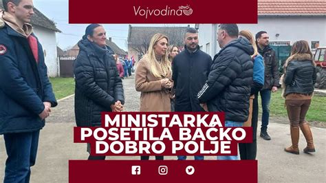 Vrbas Ministarka Poljoprivrede Posetila Ba Ko Dobro Polje