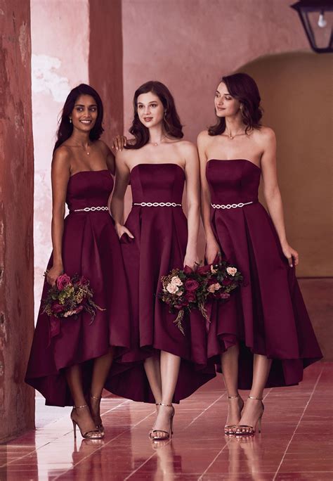 Fall 2017 Bridesmaid Trends Davids Bridal Blog High Low Bridesmaid