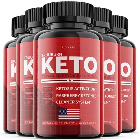 5 Pack Truuburn Keto Diet Pills With Truuburn Keto Advanced Formula