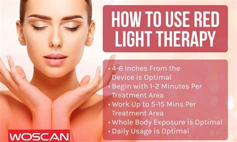 How To Use Red Light Therapy Woscan Light