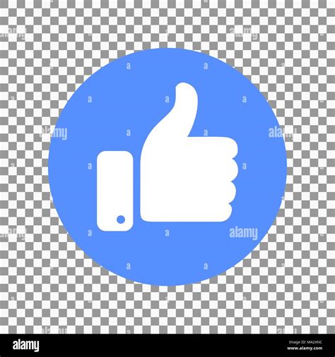 Thumb Up Symbol Finger Up Icon Vector Illustration Like Sign Stock