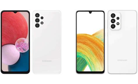 Samsung S Galaxy A13 4G A33 5G Appear In High Res Renders