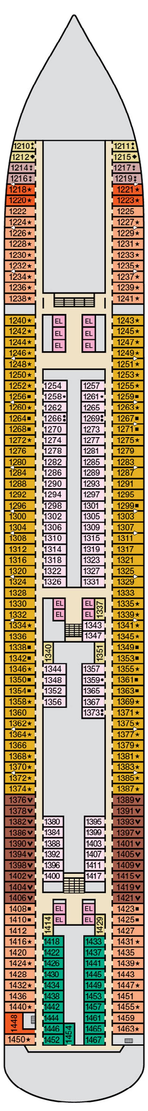 Deck Plan for Carnival Breeze | Iglu Cruise