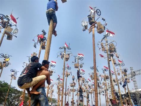 Histori Dan Filosofi Lomba Panjat Pinang Dipopulerkan Penjajah Belanda