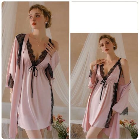 Jual Satu Set Kimono Baju Tidur Sexy Lingerie Wanita Di Seller Winter