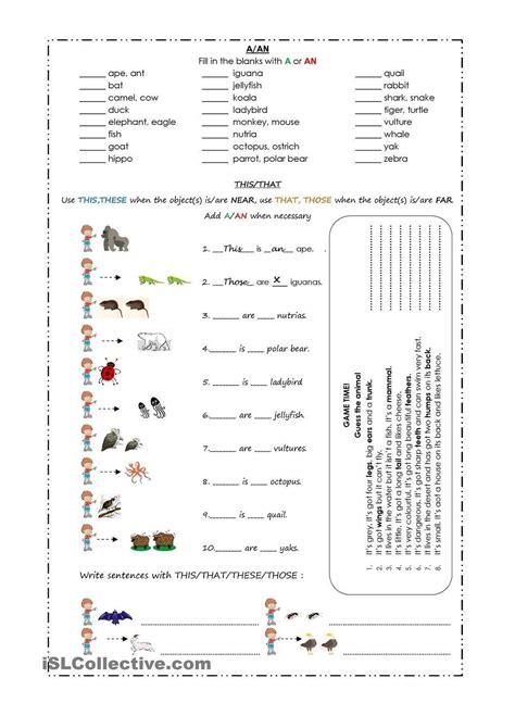 Spanish Demonstrative Adjectives And Pronouns Worksheet Pdf