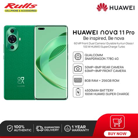 HUAWEI Nova 11 Pro 8GB 256GB 60MP Front Ultra Portrait Dual Camera