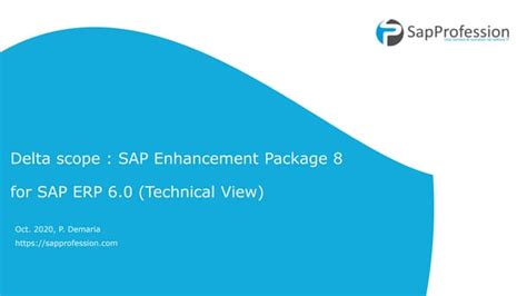 Delta Scope Sap Ehp8 For Sap Erp 60 Technical View Ppt