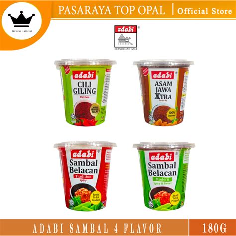 Adabi Cili Giling Asam Jawa Xtra Sambal Belacan Tradisi Sambal