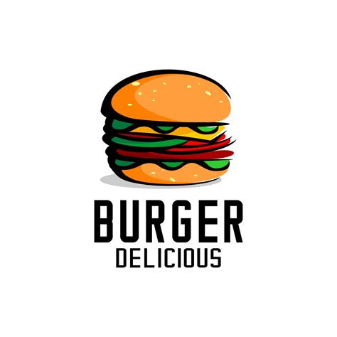 Burger Logo Vector 5085720 Vector Art At Vecteezy