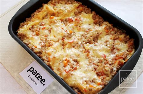 Лазанья мясная с помидорами - рецепт с фотографиями - Patee. Рецепты