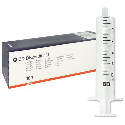 BD Discardit II Einmal Spritzen 10 Ml Exzentrisch 100 St PZN