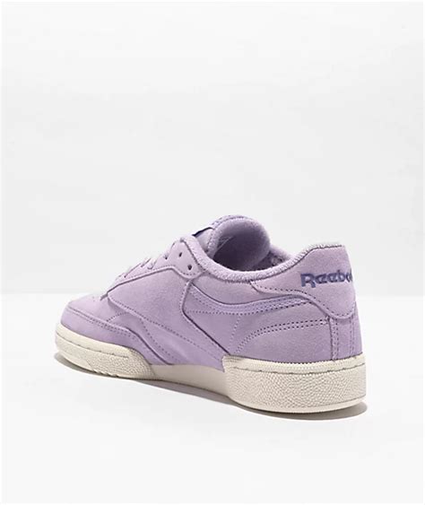 Reebok Club C 85 Suede Sunwashed Purple Skate Shoes