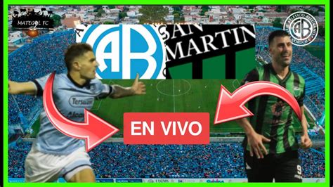 Belgrano Vs San Martin De San Juan Fecha Primera Nacional En