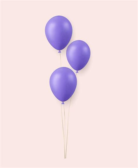 3d Realistic blue Happy Birthday Balloons Flying for Party and ...