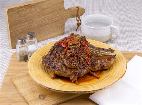 Spicy Giant Ribeye with Bacon! | DJ Foodie