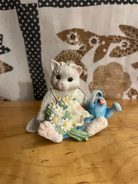 Vintage Calico Kittens Cat Figurines Enesco Calico Kittens Etsy Uk