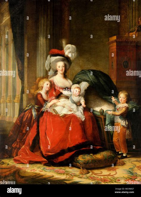 Marie Antoinette And Her Children By Elisabeth Vigee Lebrun