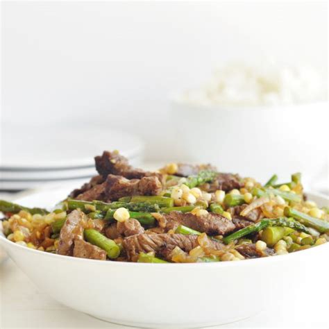 Fresh Corn And Asparagus Beef Stir Fry The Chic Site