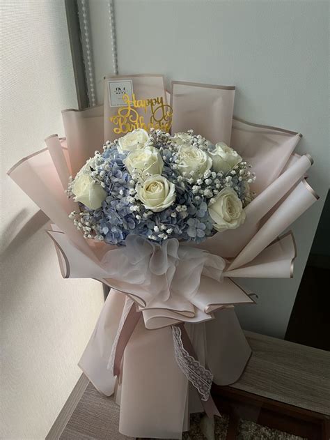 Pin Oleh Sese Wu Di FRESH FLOWER Simple Bouquet Bloom Box Buket