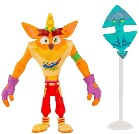 Crash Bandicoot Retro Crash 4.5 Action Figure with Ikaika Mask Head ...